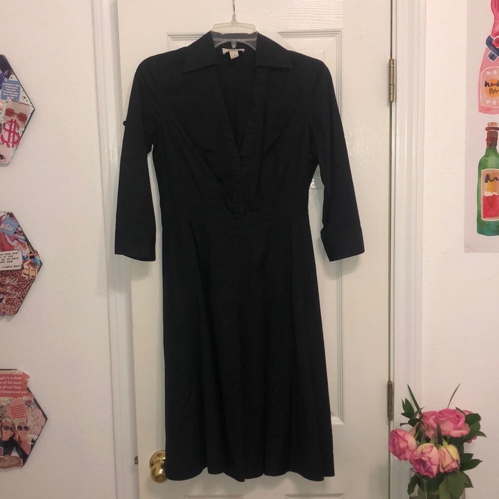 Loft petite black dress